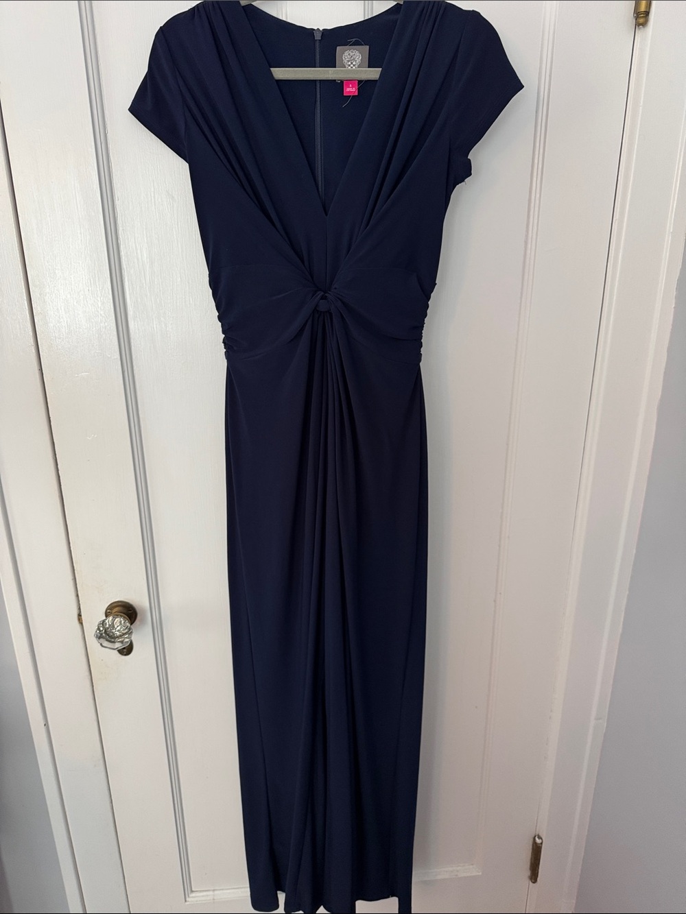 Elegant Navy Twist-Front Jumpsuit - Women